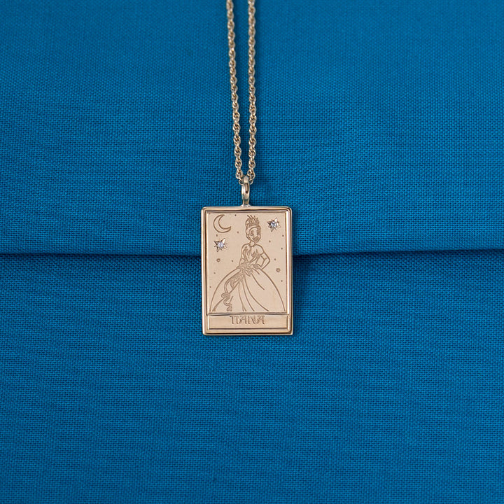 Disney X RockLove THE PRINCESS AND THE FROG Tiana Tablet Necklace