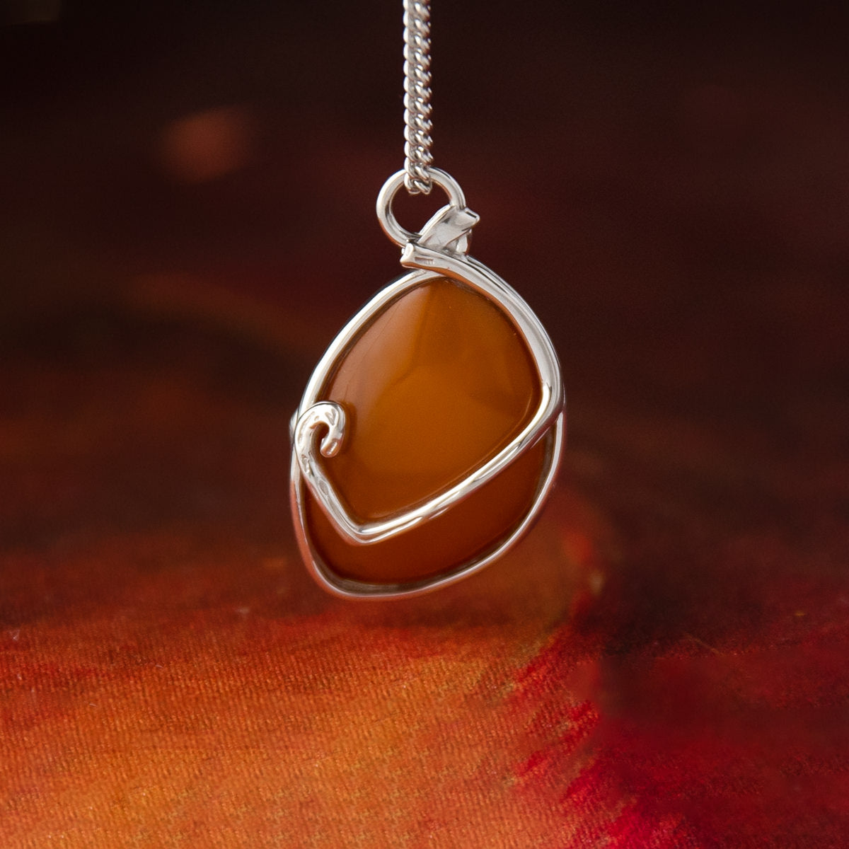 Magic: The Gathering X RockLove Mox Amber Necklace - RockLove Jewelry