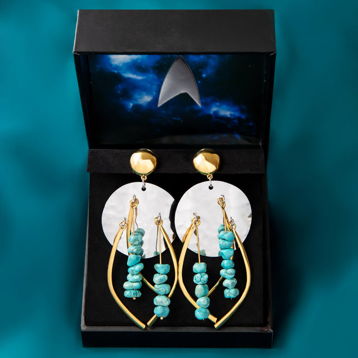 Star Trek X RockLove Guinan Turquoise Earrings