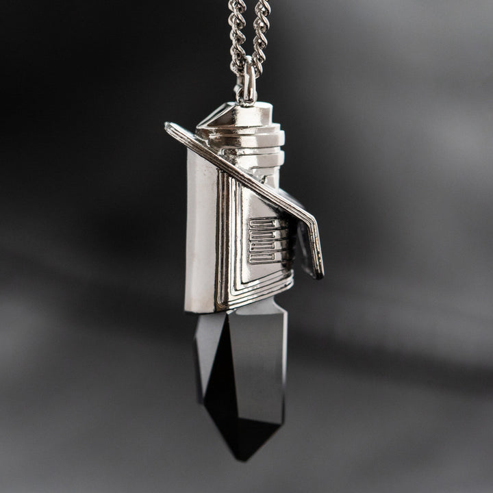 Star Wars X RockLove Darksaber Kyber Crystal Necklace