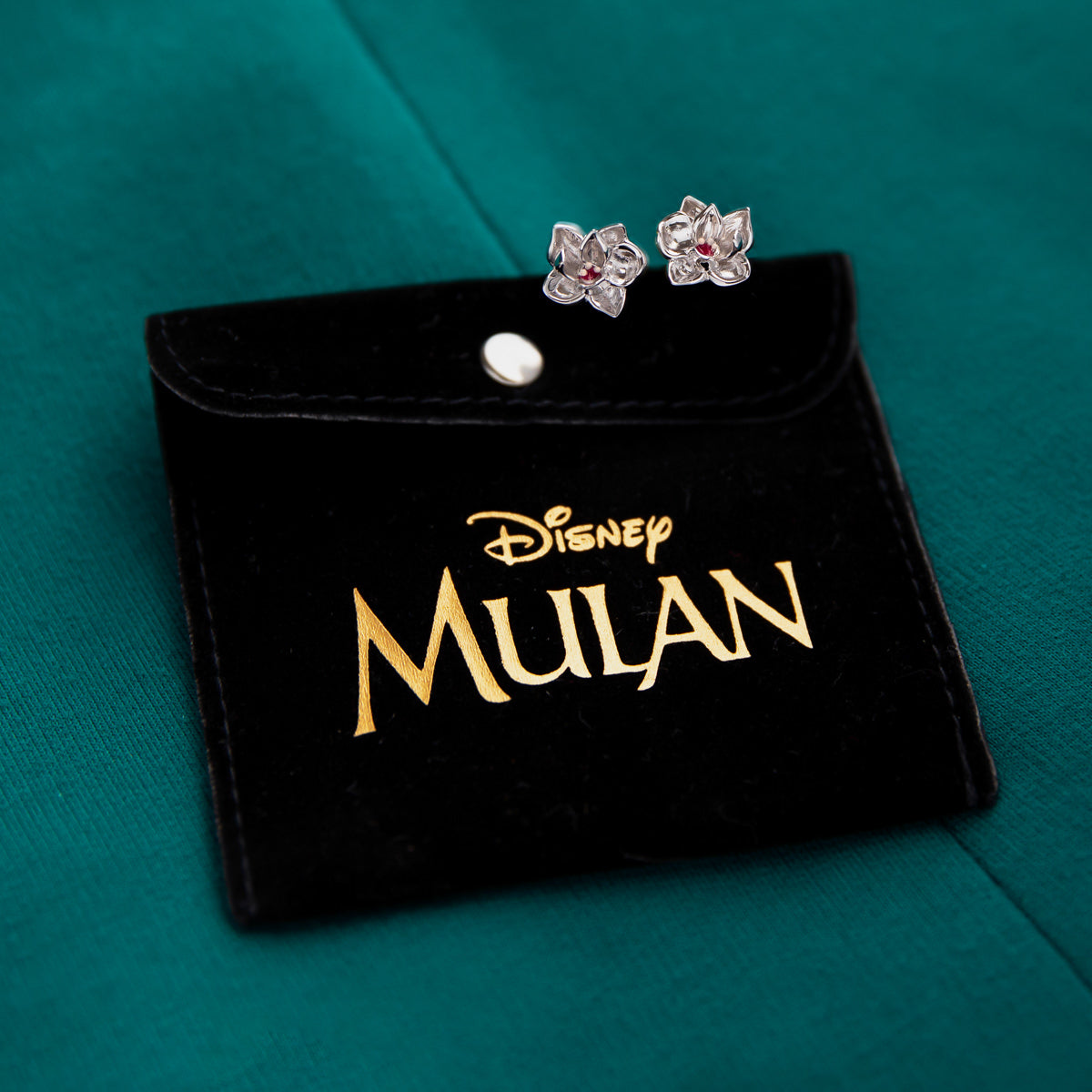 Disney X RockLove MULAN Plum Blossom Stud Earrings RockLove Jewelry