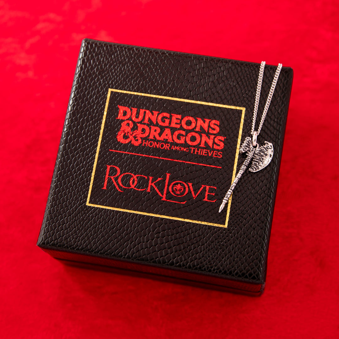Dungeons and Dragons X RockLove Holga Molten Axe Necklace