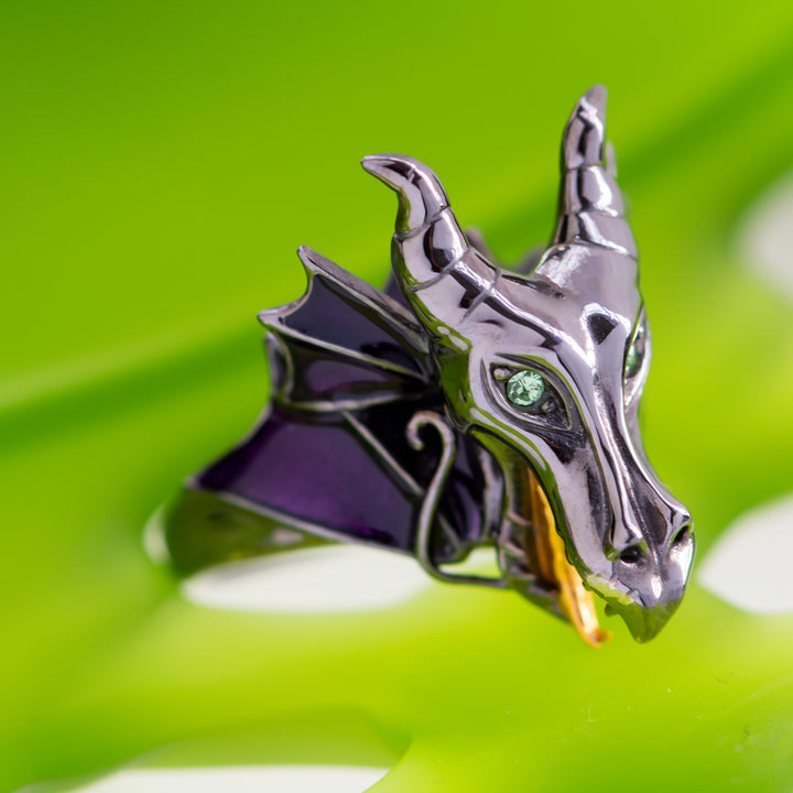 Disney X RockLove SLEEPING BEAUTY Maleficent Dragon Ring