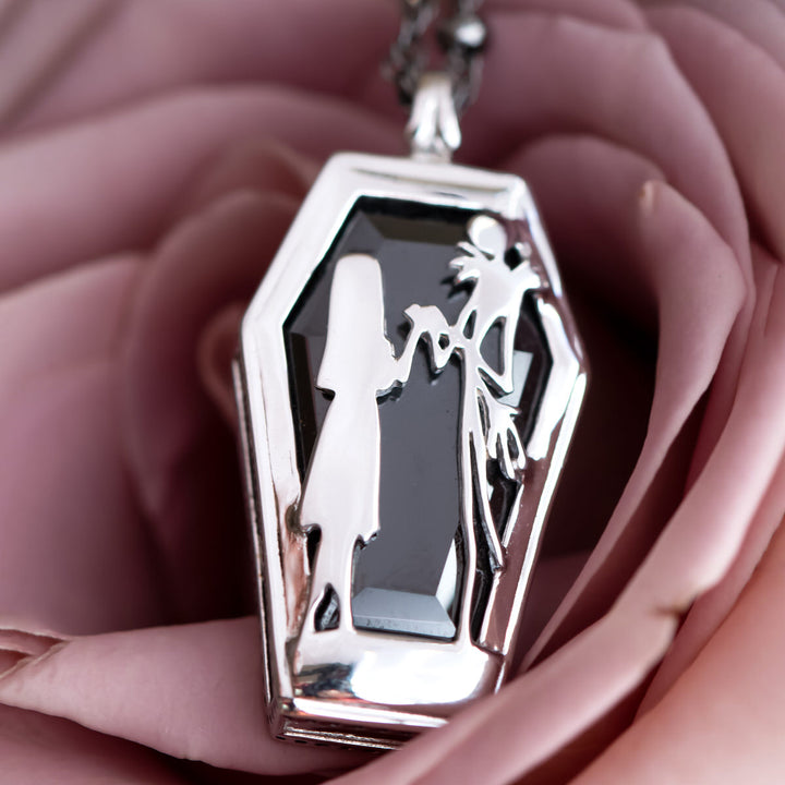 Disney X RockLove THE NIGHTMARE BEFORE CHRISTMAS Jack & Sally Necklace