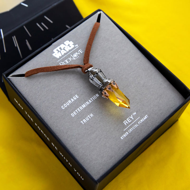 Star Wars X RockLove Rey Kyber Crystal Necklace