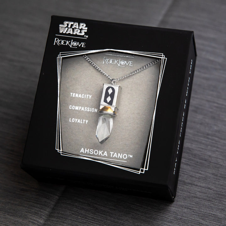 Star Wars X RockLove Ahsoka Tano Kyber Crystal Necklace