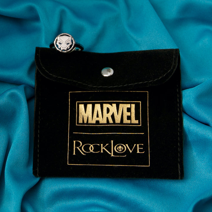 Marvel X RockLove BLACK PANTHER LEGACY Crystal Icon Ring
