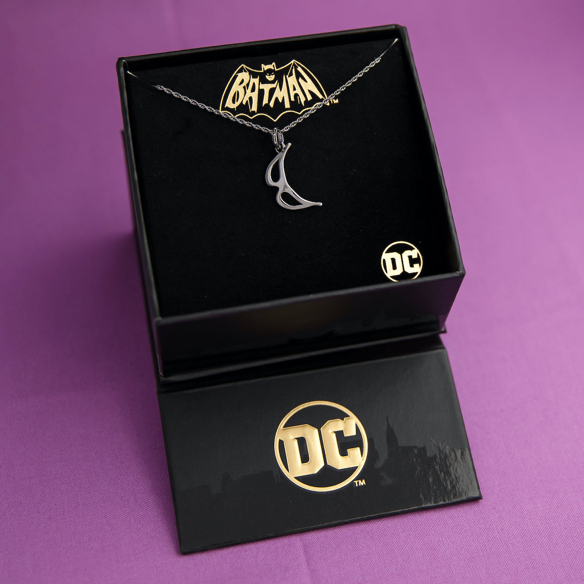 DC X RockLove Classic CATWOMAN Eartha Kitt Mask Pendant - RockLove