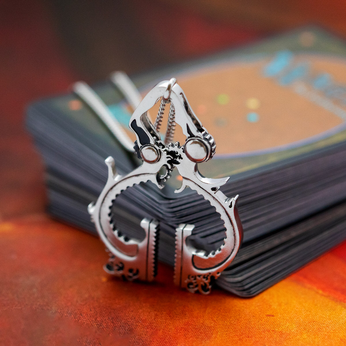 Magic: The Gathering X RockLove Black Vise Necklace - RockLove Jewelry