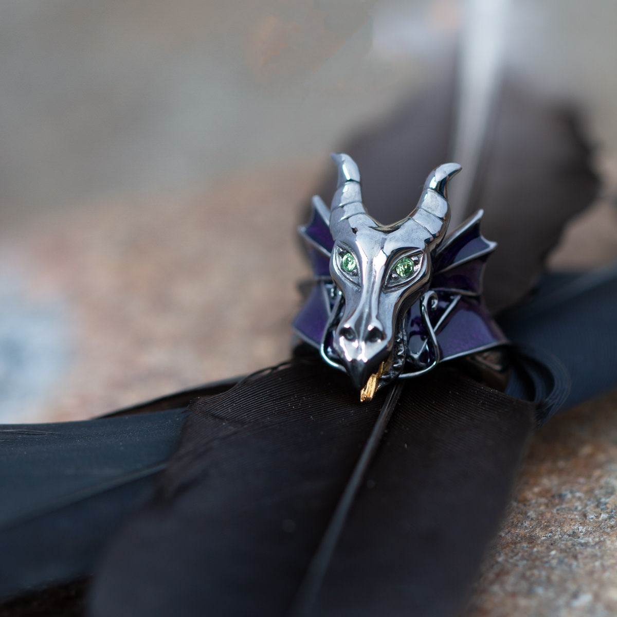 Disney X RockLove SLEEPING BEAUTY Maleficent Dragon Ring