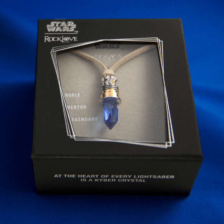 Star Wars X RockLove Obi-Wan Kenobi Kyber Crystal Necklace