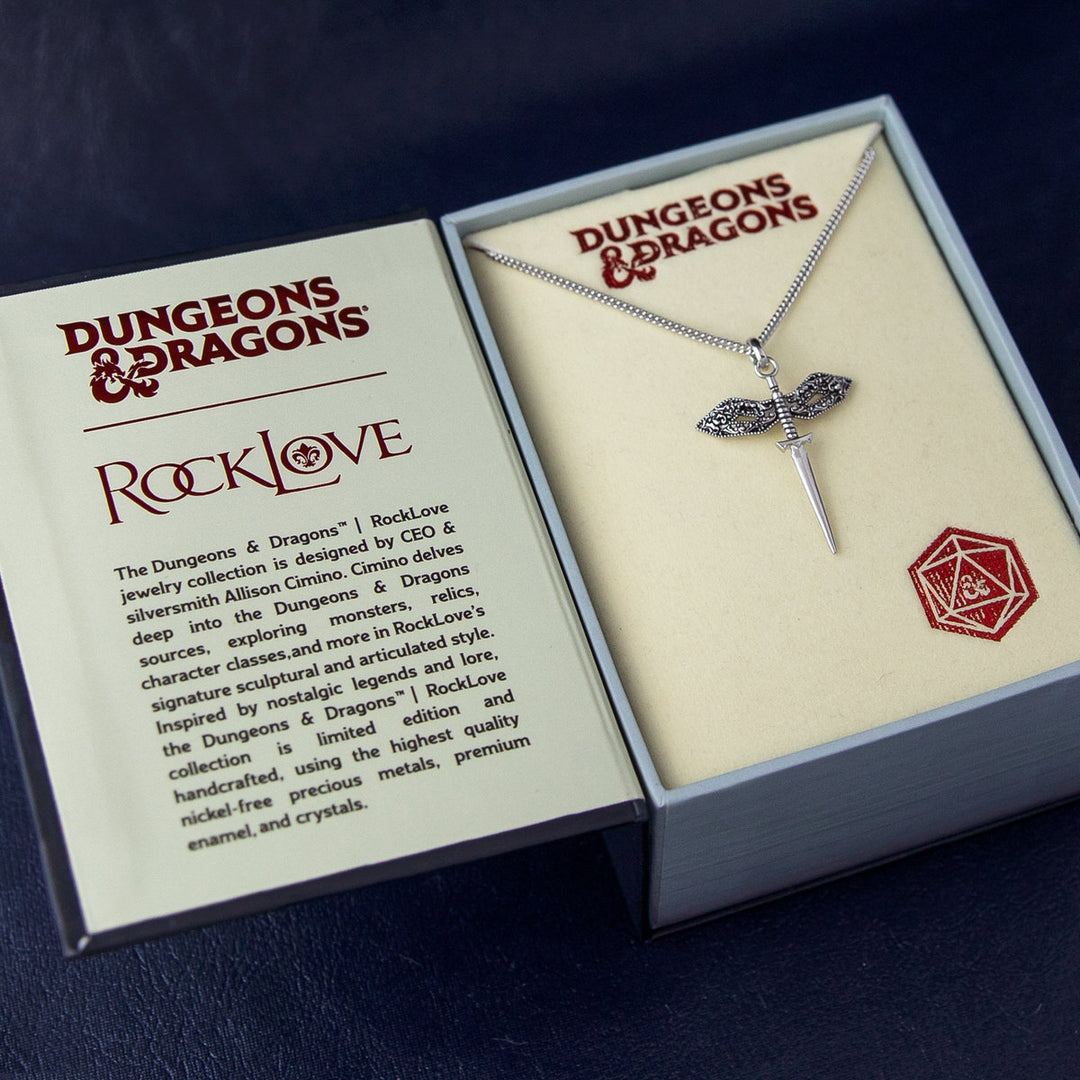 Dungeons and Dragons X RockLove Rogue Dagger Necklace