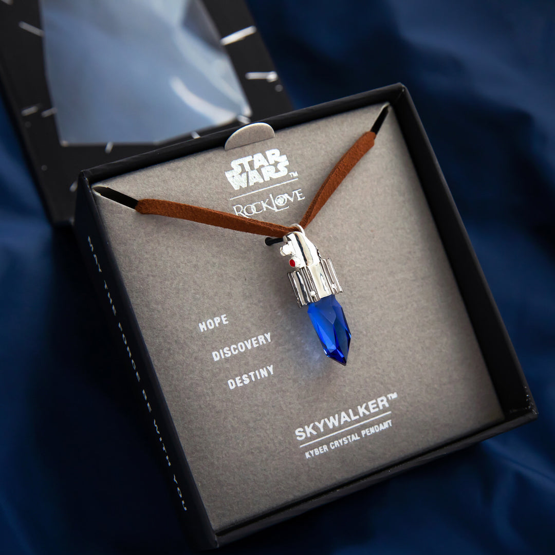 Star Wars X RockLove Skywalker Legacy Kyber Crystal Necklace