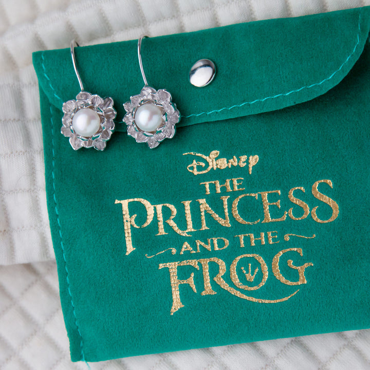 Disney X RockLove THE PRINCESS AND THE FROG Water Lily Pearl Earrings