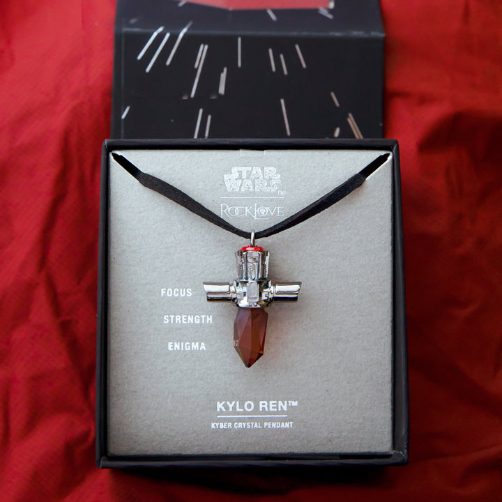 Star Wars X RockLove Kylo Ren Kyber Crystal Necklace