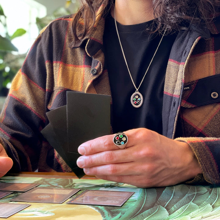 Magic: The Gathering X RockLove Pip Medallion Necklace