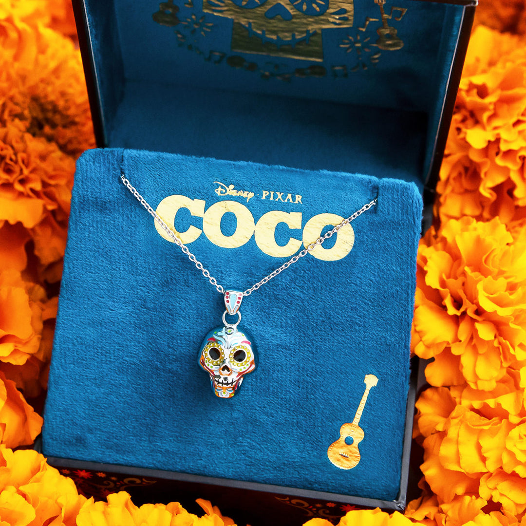 Pixar X RockLove COCO Enameled Calavera Necklace