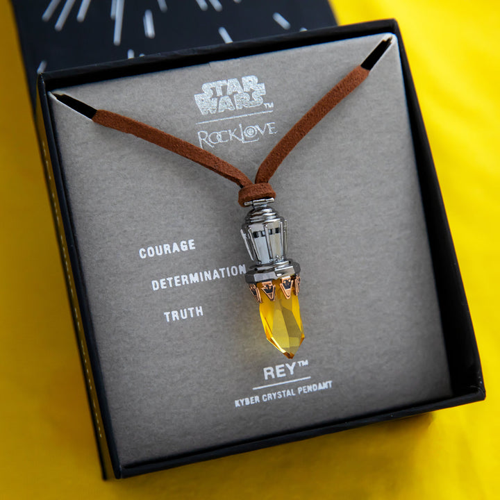 Star Wars X RockLove Rey Kyber Crystal Necklace