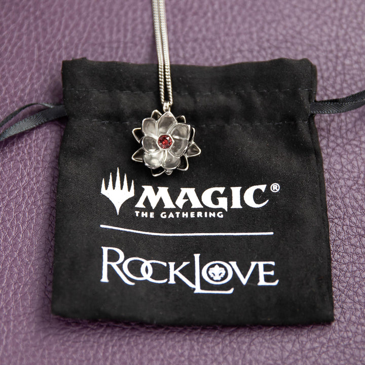 Magic: The Gathering X RockLove Black Lotus Crystal Necklace