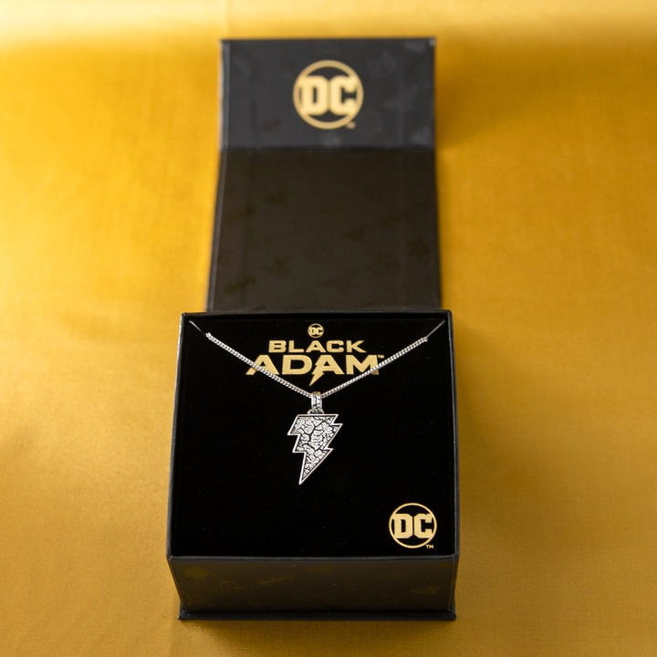 DC X RockLove BLACK ADAM Lightning Bolt Necklace
