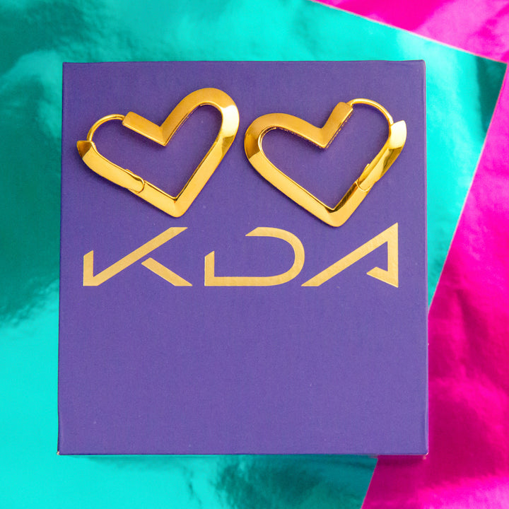 League of Legends X RockLove KDA Ahri Heart Hoop Earrings