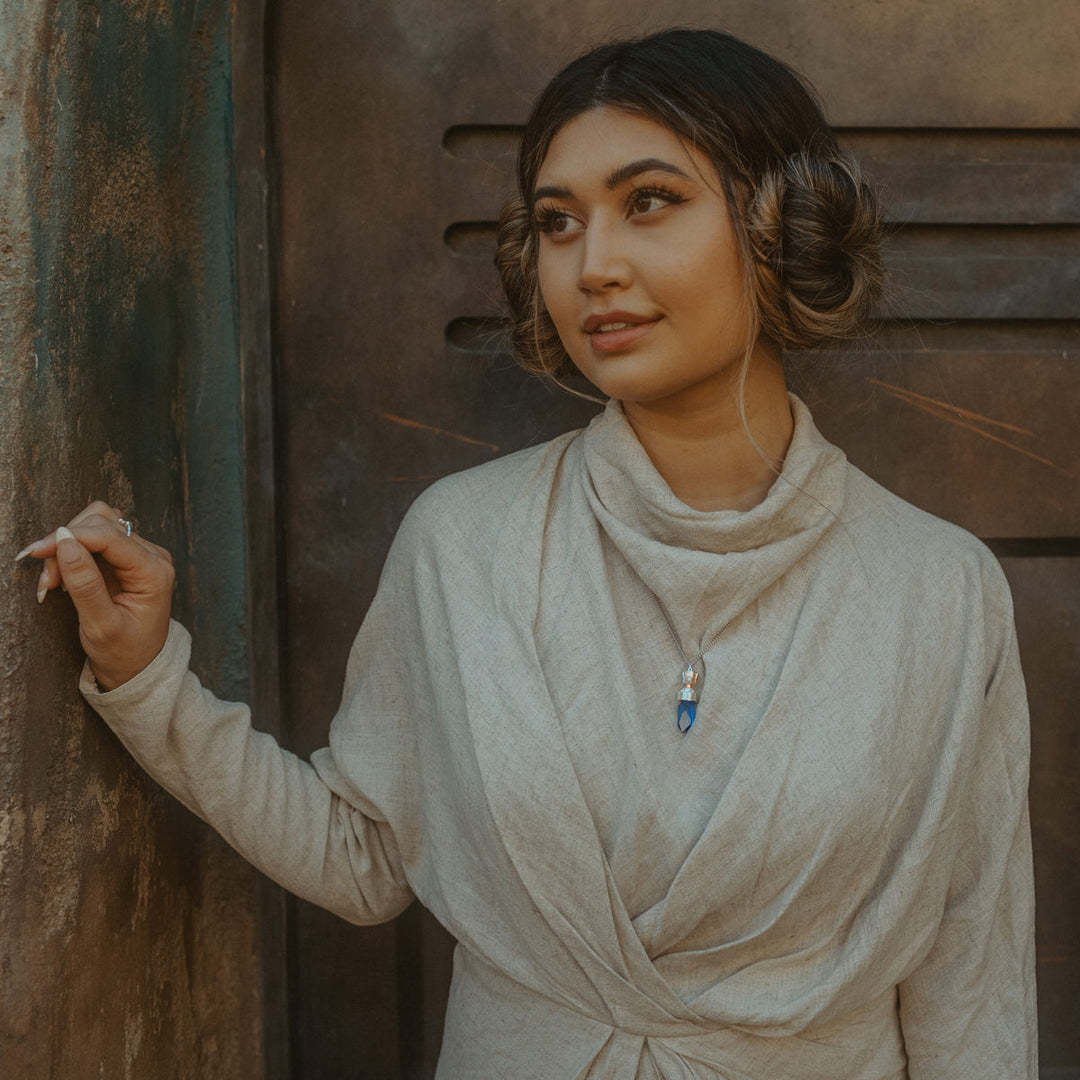 Star Wars X RockLove Leia Organa Kyber Crystal Necklace