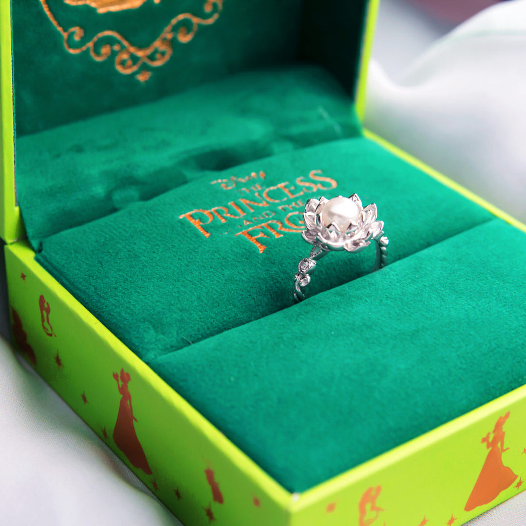 Disney X RockLove THE PRINCESS AND THE FROG Water Lily Pearl Ring