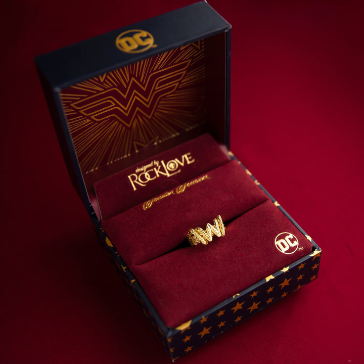 DC X RockLove WONDER WOMAN Lasso Ring