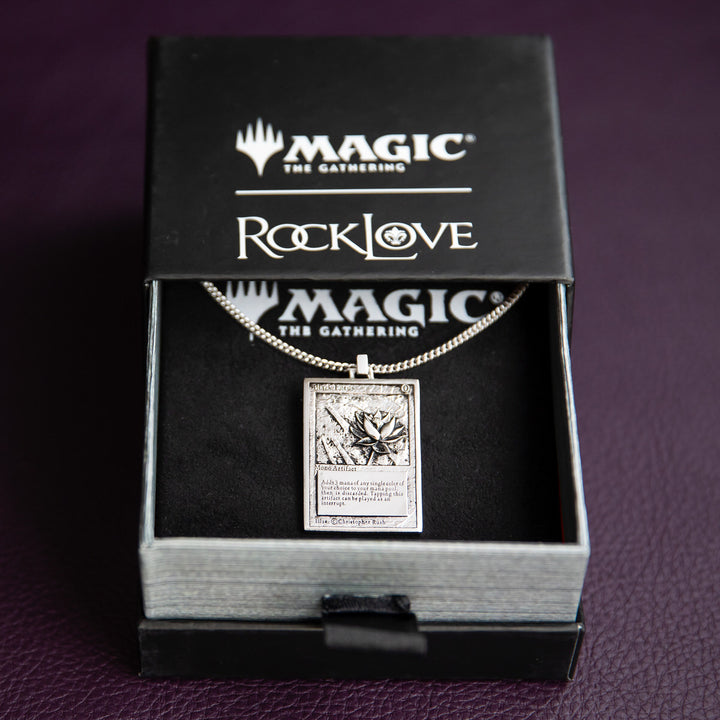 Magic: The Gathering X RockLove Black Lotus Miniature Card Necklace