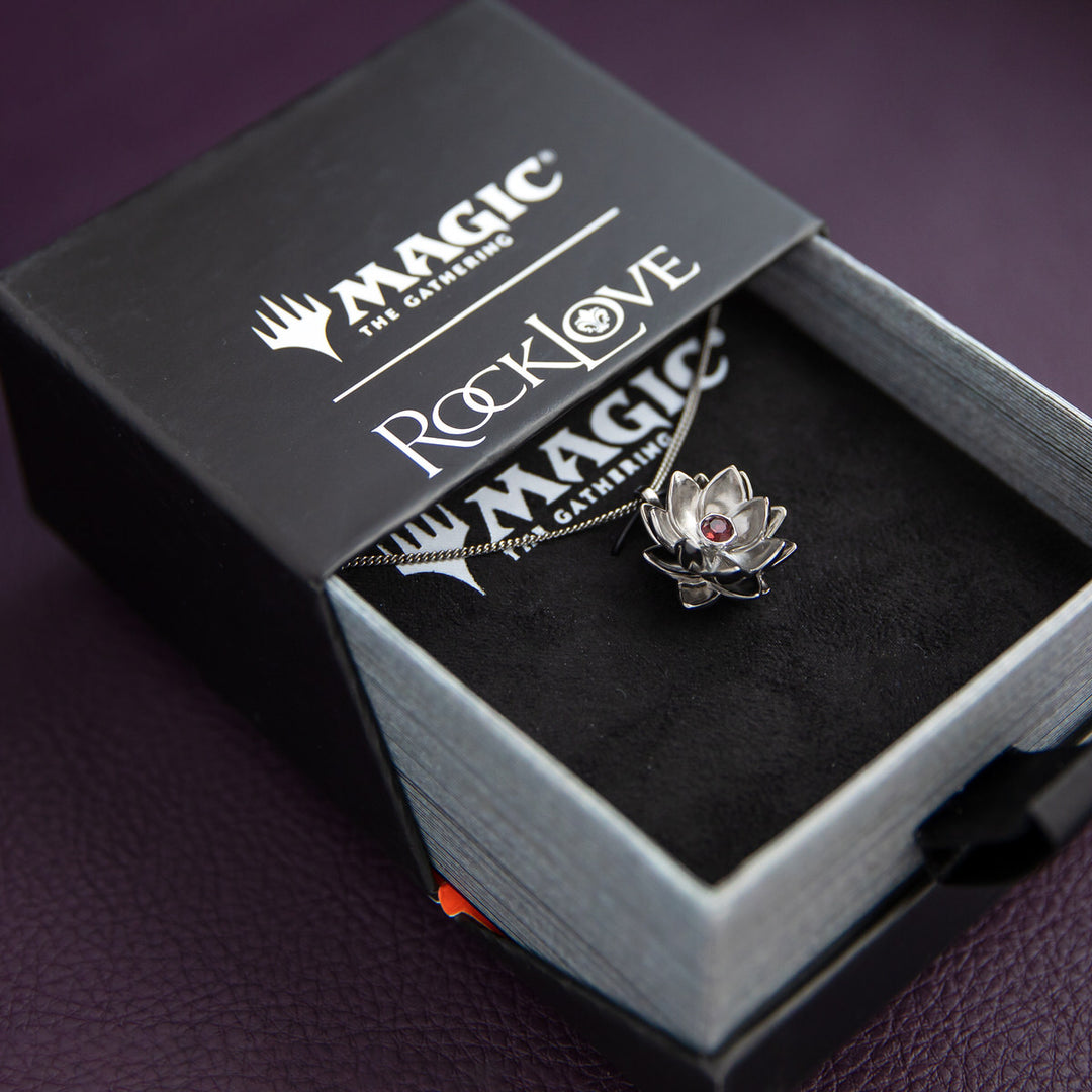 Magic: The Gathering X RockLove Black Lotus Crystal Necklace