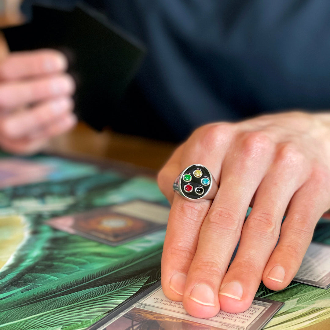 wedding ring mtg card Magic: The Gathering X RockLove Pip Signet Ring