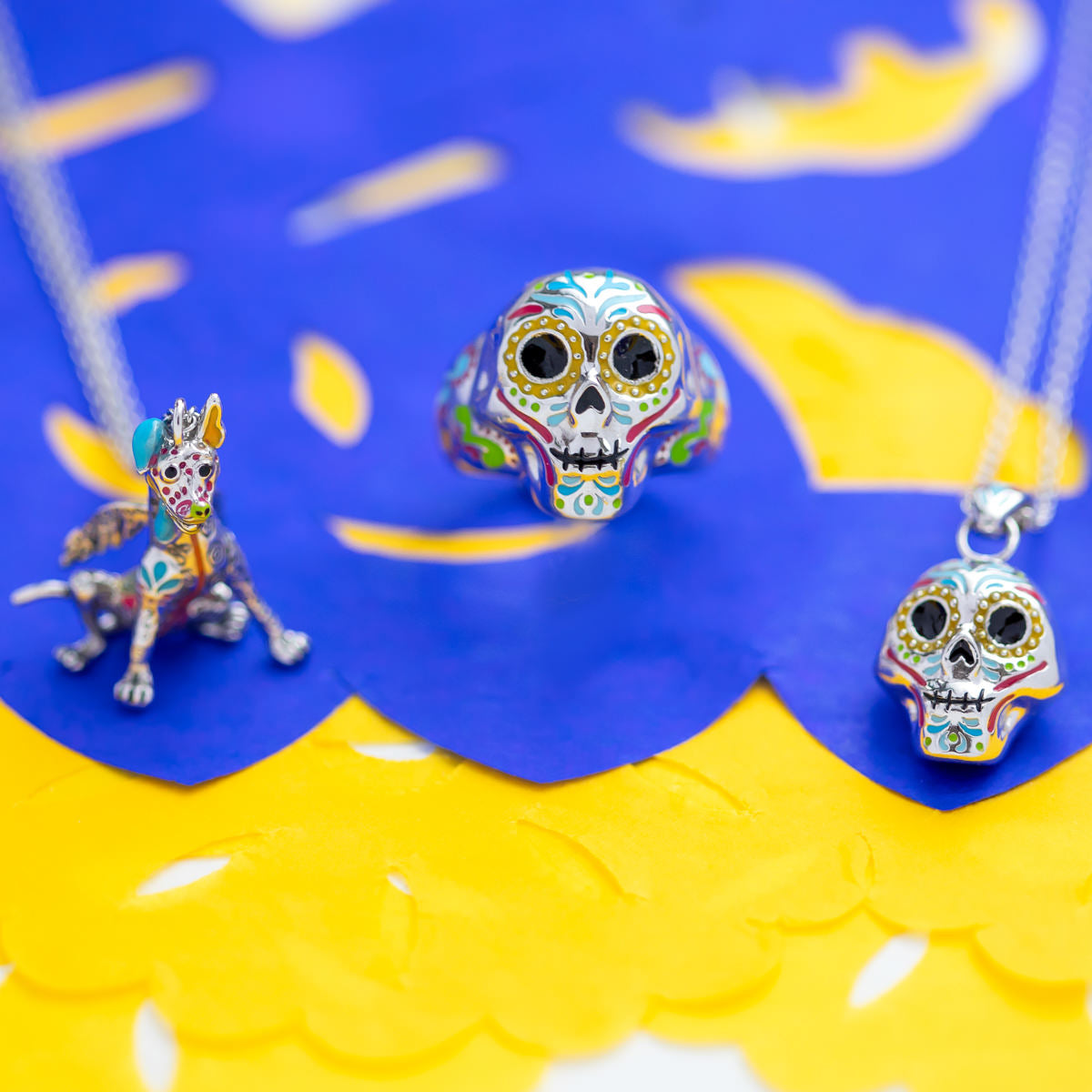 Pixar X RockLove COCO Enameled Calavera Ring - RockLove Jewelry