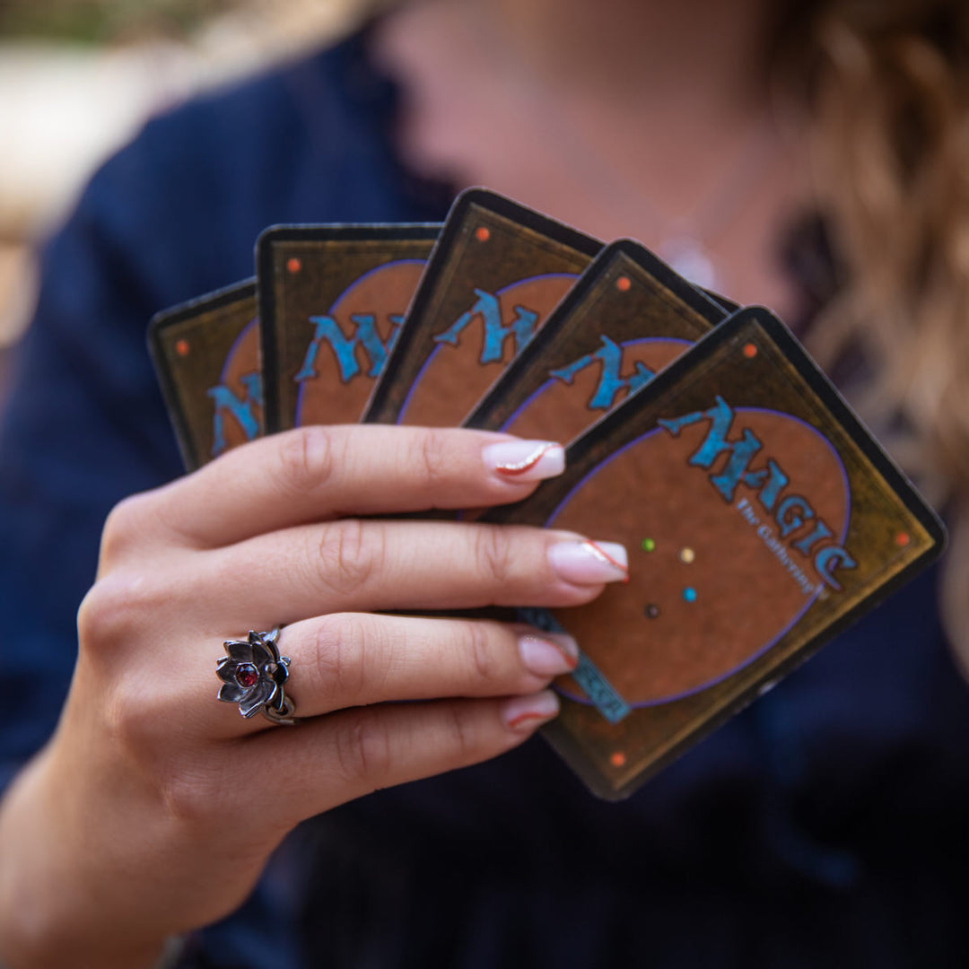 Magic: The Gathering X RockLove Black Lotus Crystal Ring