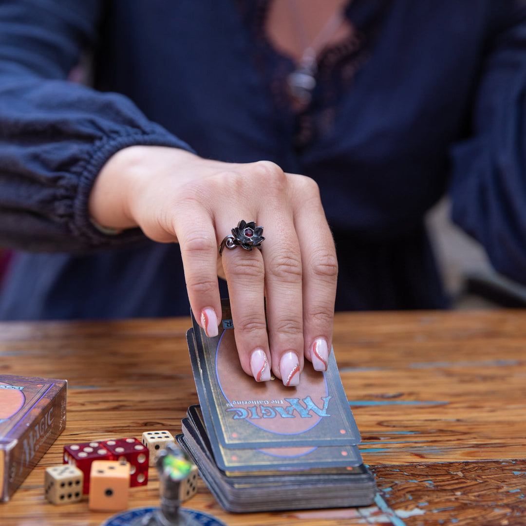 Magic: The Gathering X RockLove Black Lotus Crystal Ring