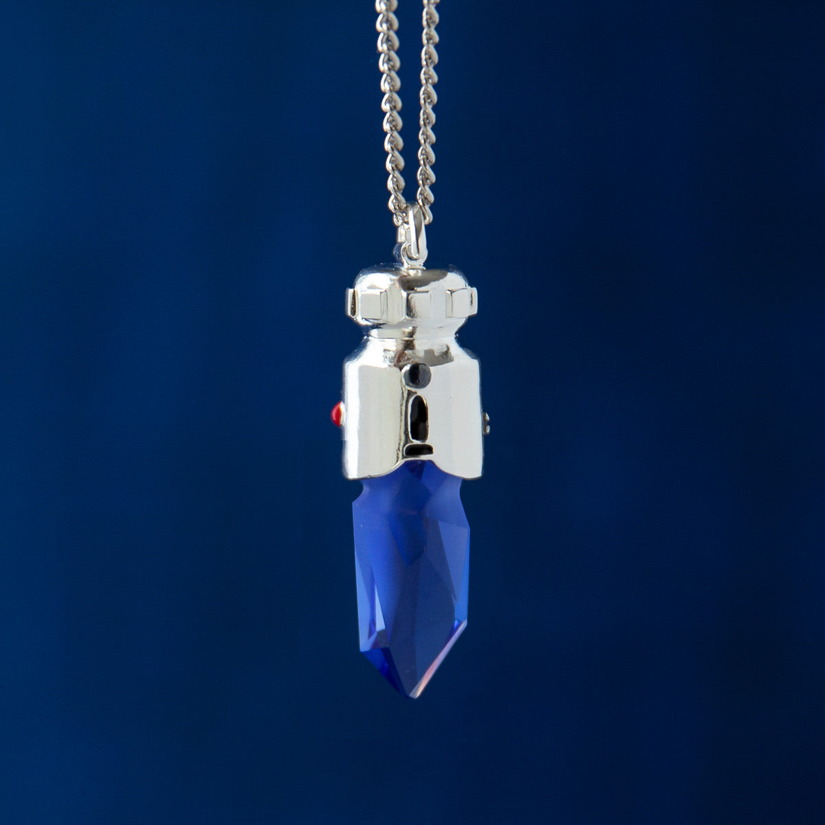 Star Wars X RockLove Padawan Ahsoka Tano Kyber Crystal Necklace Blue RockLove Jewelry
