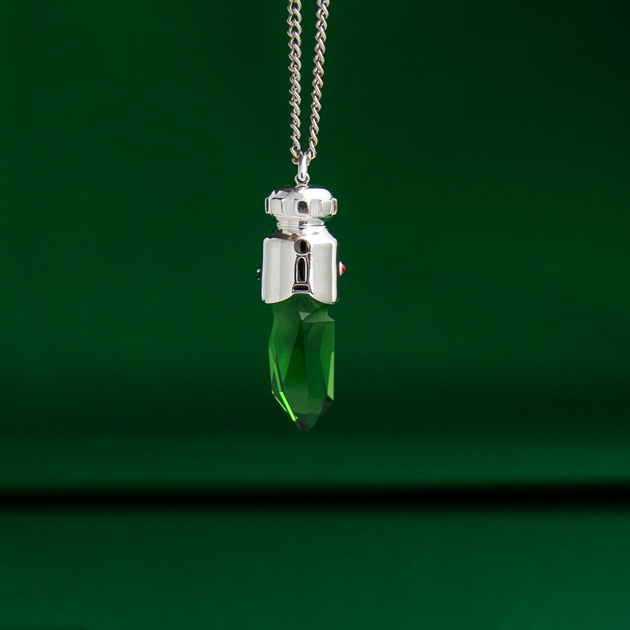 Star Wars X RockLove Padawan Ahsoka Tano Kyber Crystal Necklace Green
