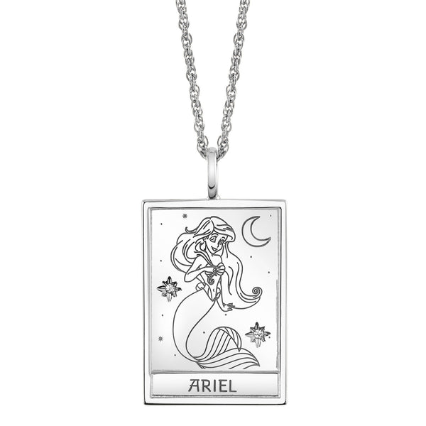 Disney x RockLove The Little Mermaid Ariel Tablet Necklace Sterling Silver