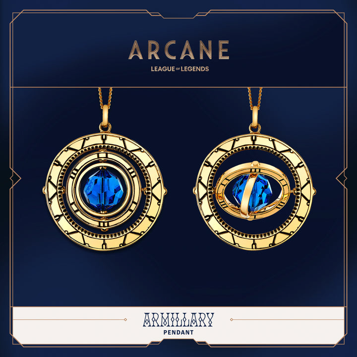 League of Legends X RockLove ARCANE Spinning Armillary Pendant