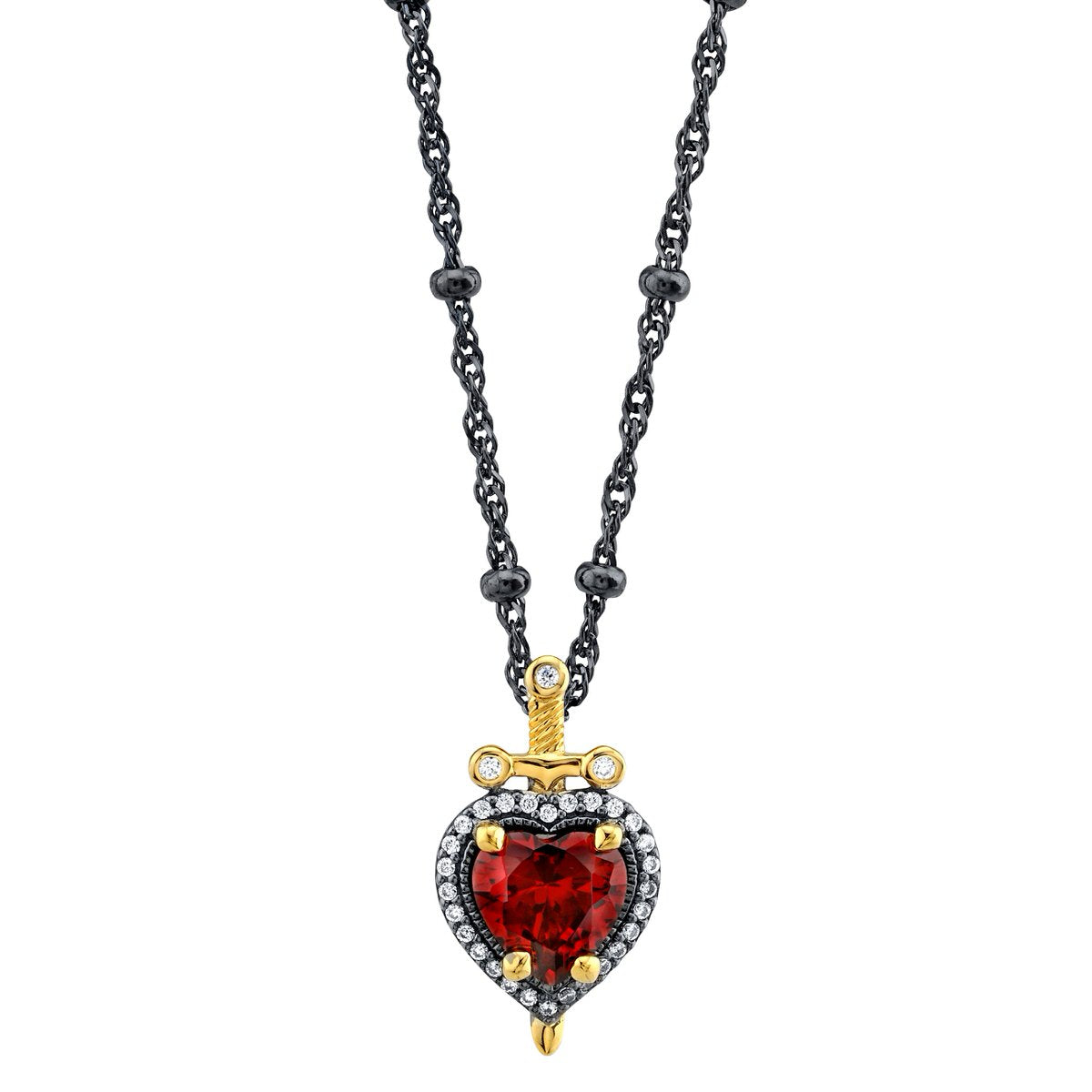 Snow White Heart & Dagger Necklace – Stage Nine Entertainment Store