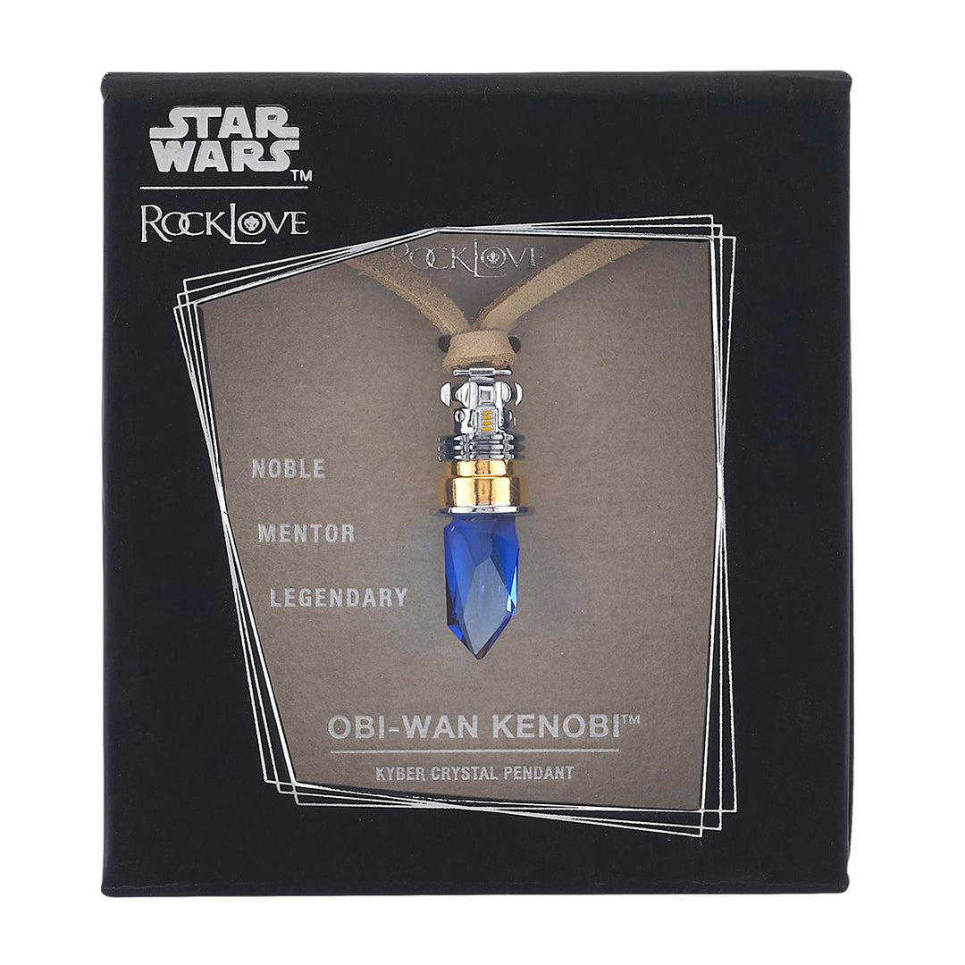 Star Wars X RockLove Obi-Wan Kenobi Kyber Crystal Necklace