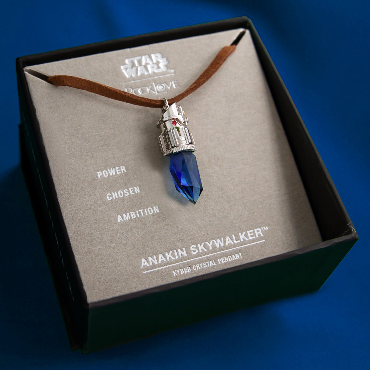 Star Wars X RockLove Anakin Skywalker Kyber Crystal Necklace