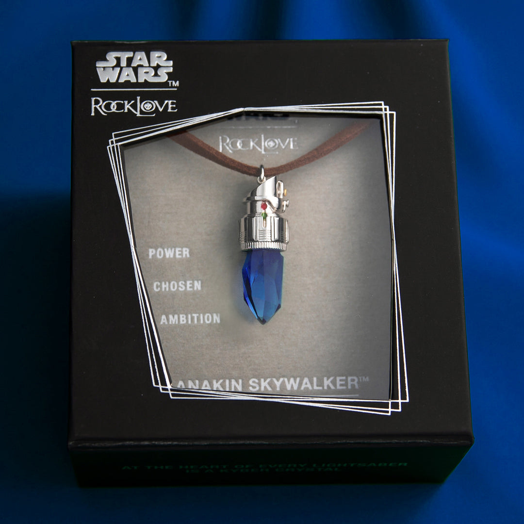 Star Wars X RockLove Anakin Skywalker Kyber Crystal Necklace