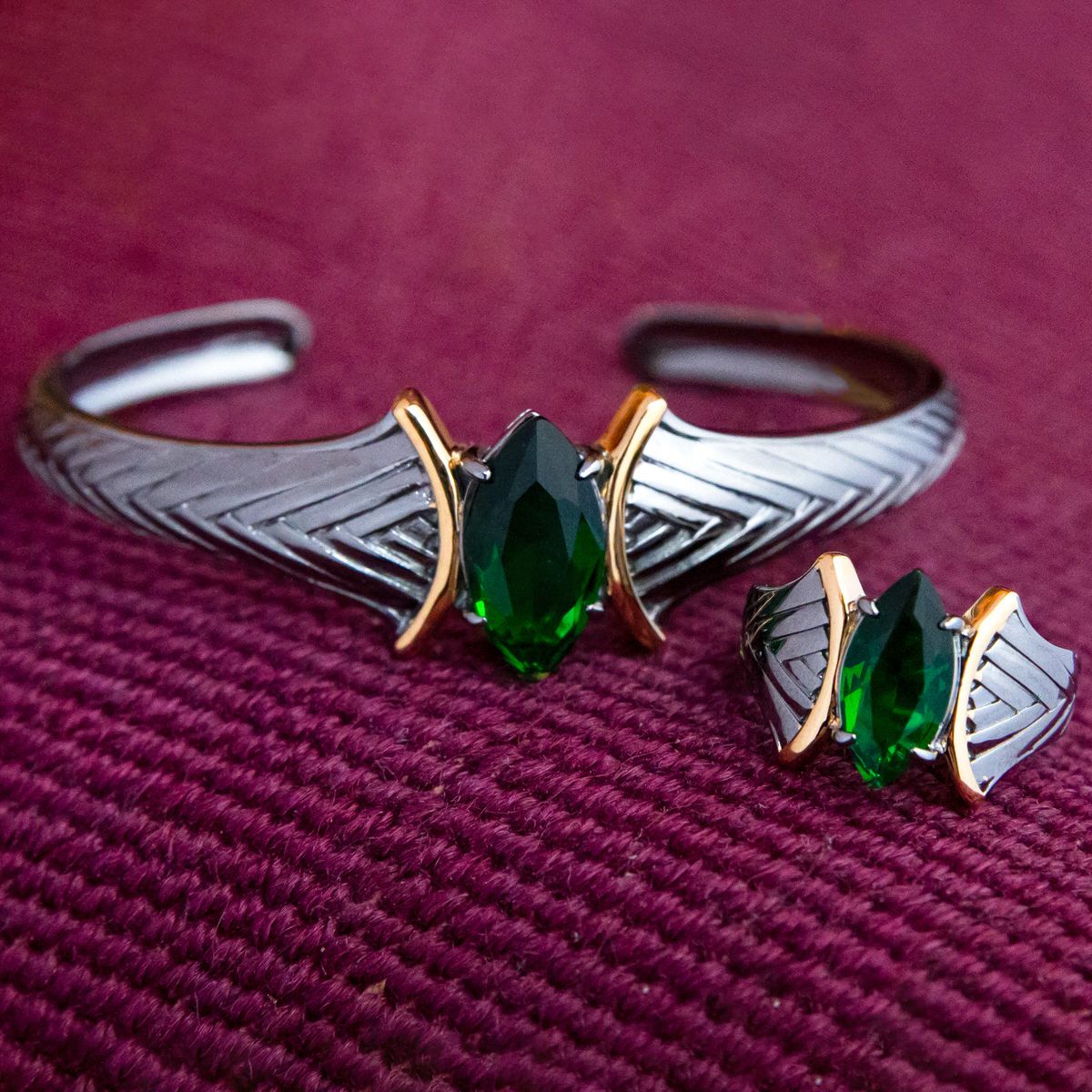 Marvel X RockLove LOKI Chevron Ring - RockLove Jewelry